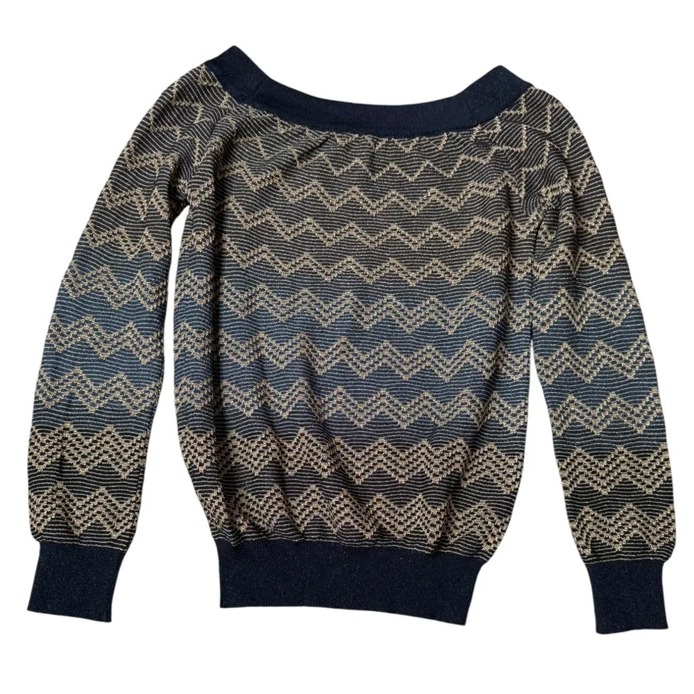 Missoni Metallic Zig Zag Sweater size 40 (4)
